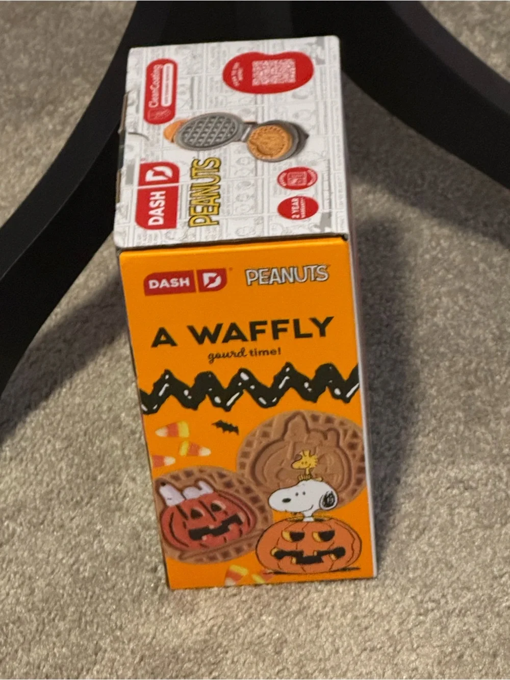 Peanuts Snoopy Jack-O-Lantern Mini Waffle Maker